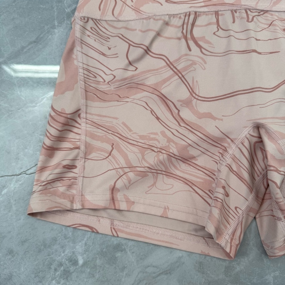 Women’s Gymshark Marbled Biker Shorts Butt Scrunch Lifting Training Size Large - Picture 4 of 14